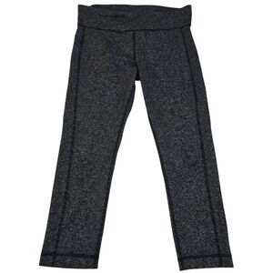 Under Armour HeatGear Cropped Leggings Women S Small Gray Space‎ Dye Capris SS17